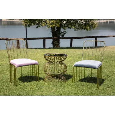 Krzesło CAGE Celeste 47 56 82 cm Zestaw 2 szt. (Wysokość siedziska 45 cm)